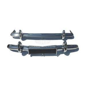 Bumperset P5/P5B voor/achter met rozetten RVS - Berry Smink British Car Parts