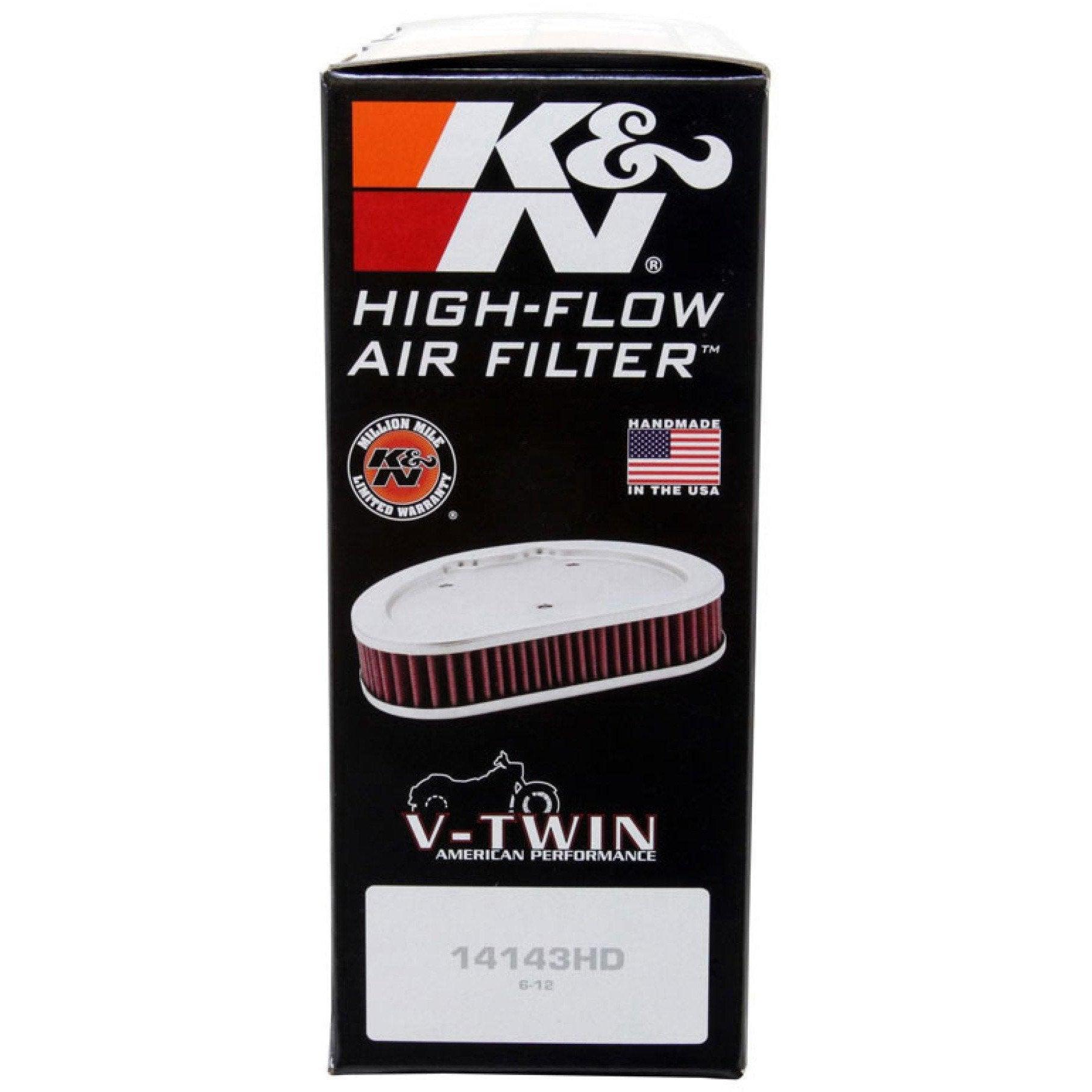 K&N Textured Black Replacement Air FIlter 2015 Harley Davidson XG500 Street - SMINKpower.eu