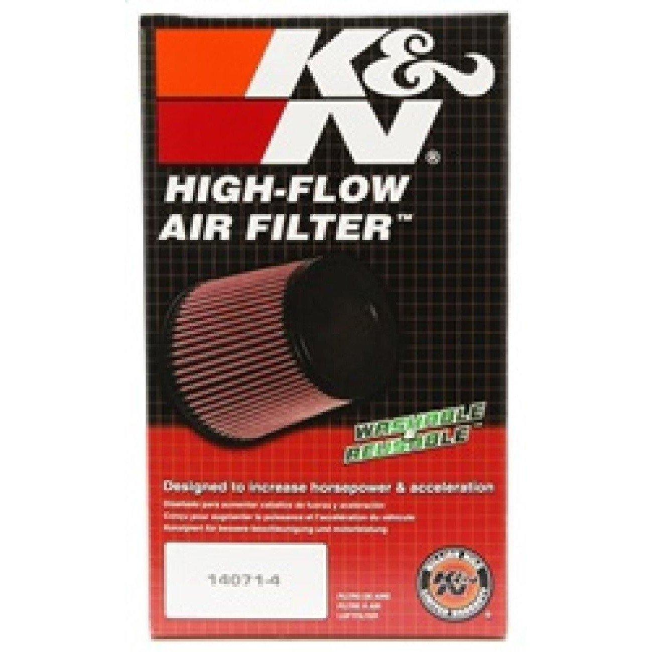 K&N Universal Round Tapered Filter 3 inch FLG / 5 inch Bottom / 4 inch Top / 7 7/8 inch Height K&N Engineering