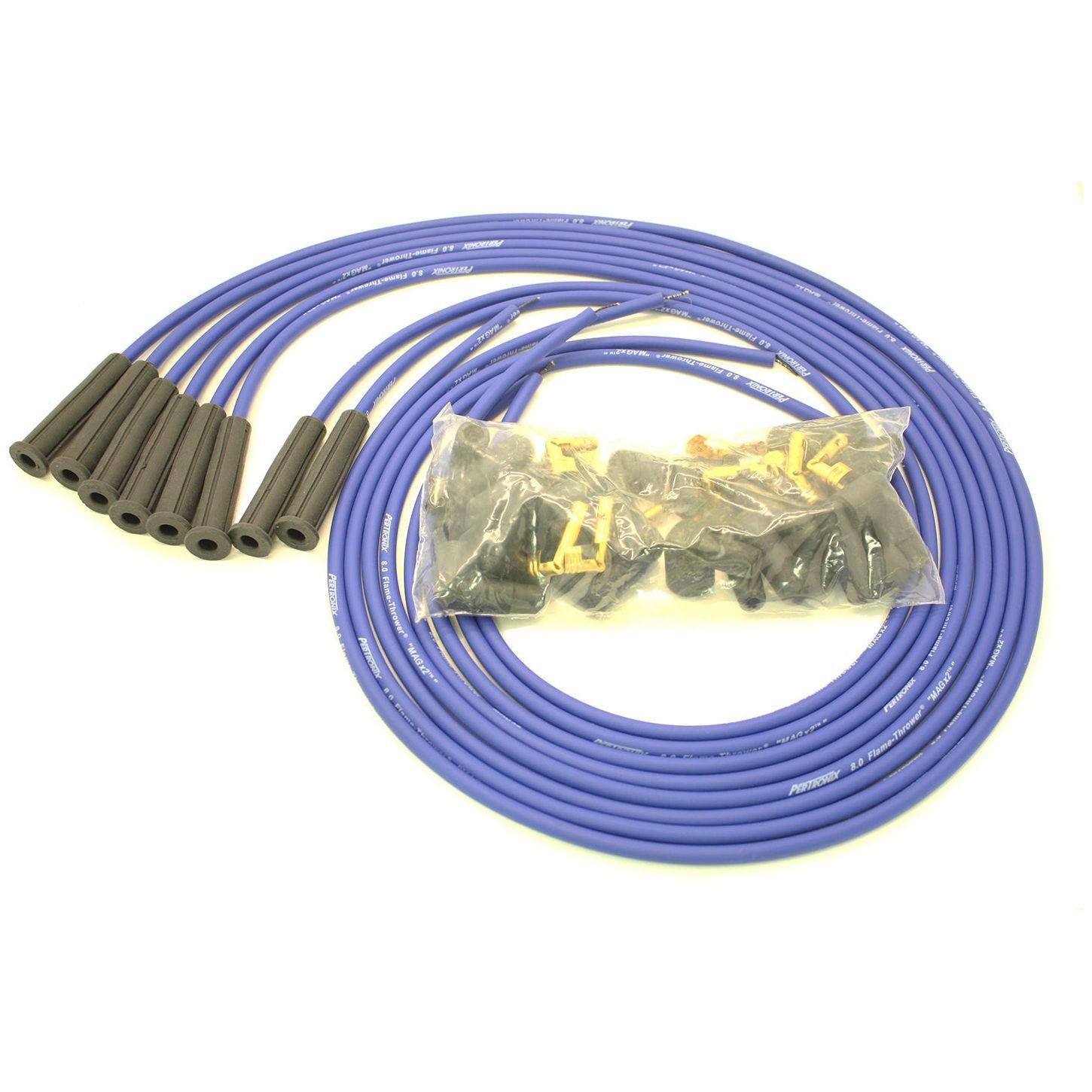 Pertronix Spark Plug Wire Set, 8 mm, Blue PERTRONIX