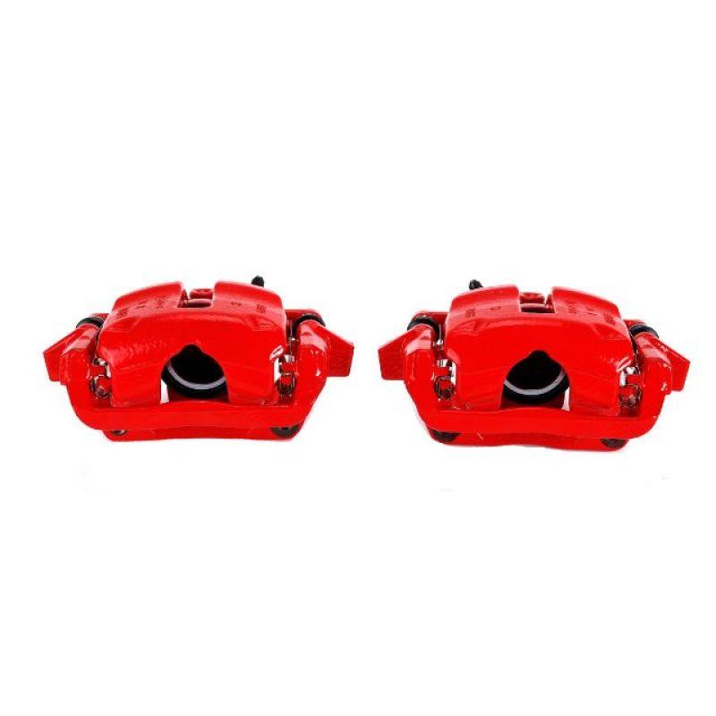 Power Stop 07-16 Mini Cooper Front Red Calipers w/Brackets - Pair - Berry Smink British Car Parts