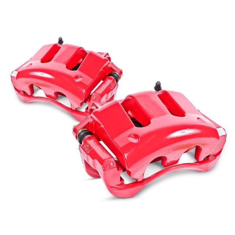 Power Stop 07-16 Mini Cooper Front Red Calipers w/Brackets - Pair - Berry Smink British Car Parts