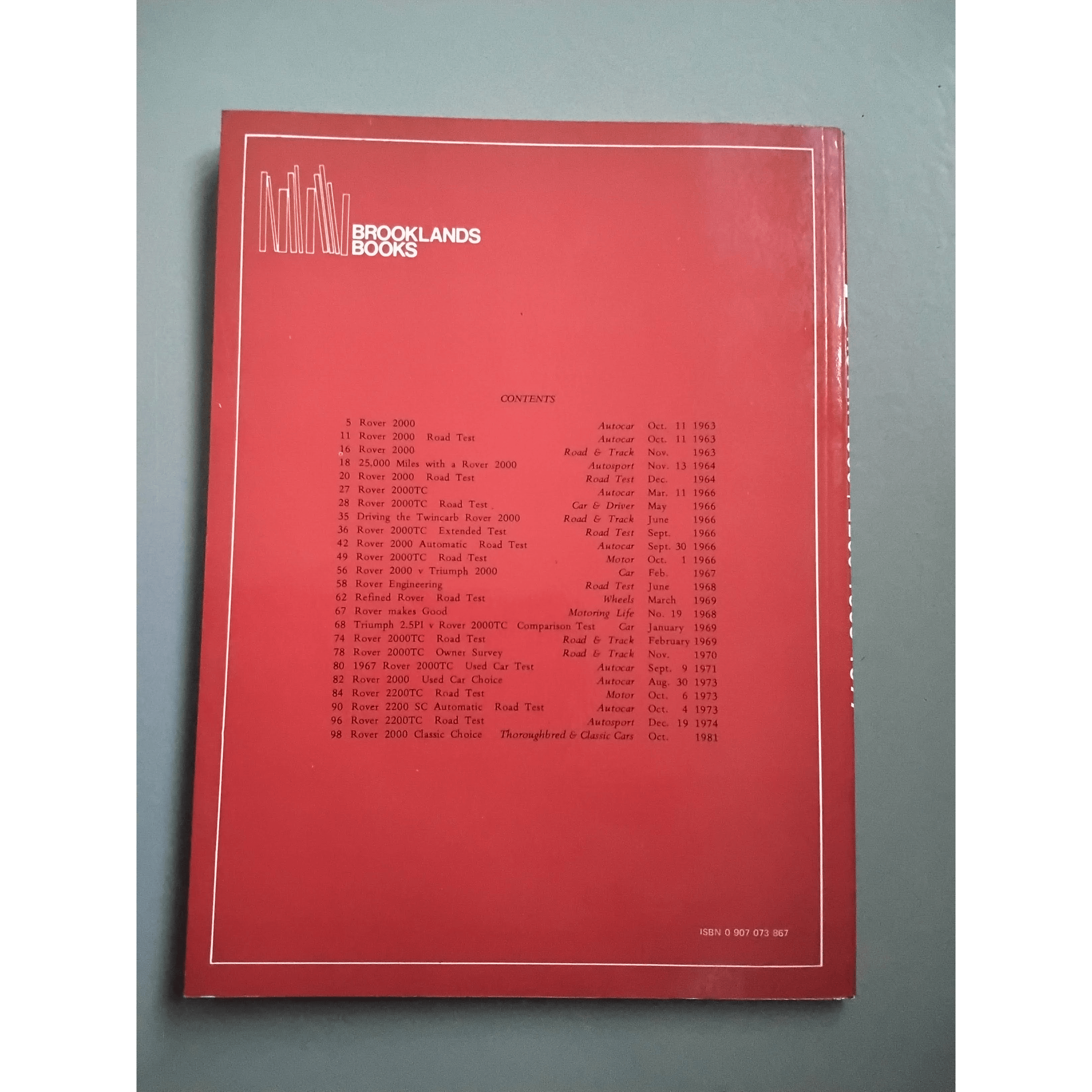 Rover 2000 + 2200: 1963-1977 by R.M. Clarke - Berry Smink British Car Parts