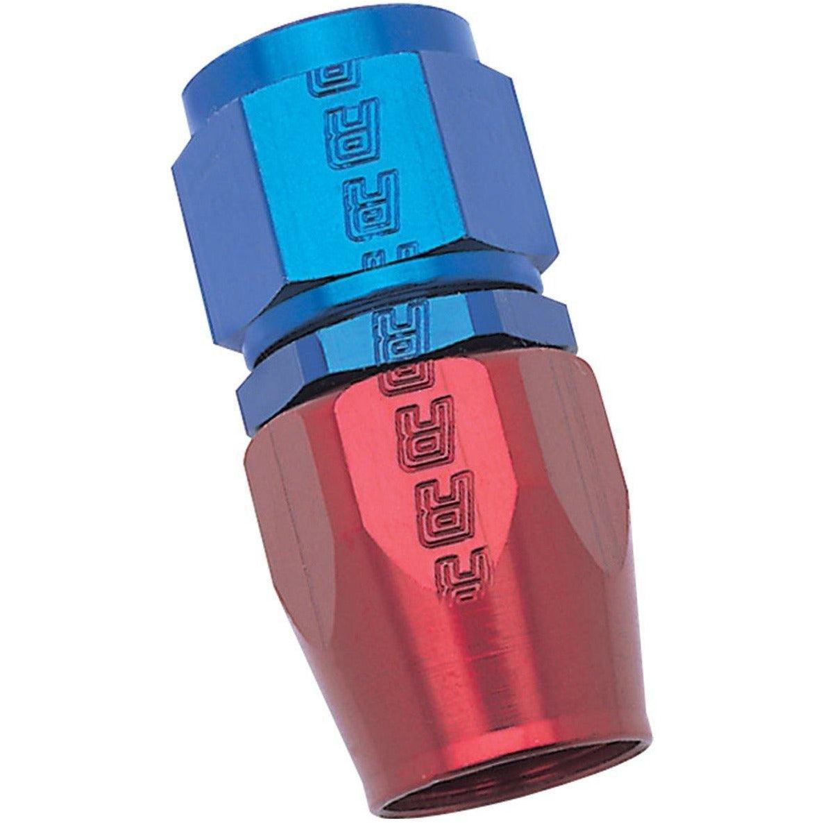 Russell Performance -8 AN Red/Blue Straight Full Flow Hose End - SMINKpower.eu
