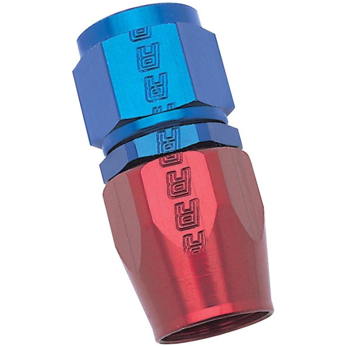Russell Performance -8 AN Red/Blue Straight Full Flow Hose End - SMINKpower.eu
