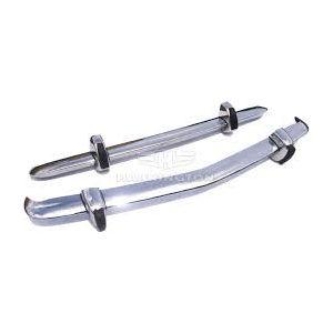 Bumperset P6 3500 voor/achter met rozetten RVS - Berry Smink British Car Parts