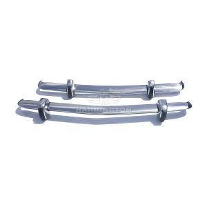 Bumperset P6 3500 voor/achter met rozetten RVS - Berry Smink British Car Parts