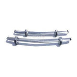 Bumperset P6 3500 voor/achter met rozetten RVS - Berry Smink British Car Parts