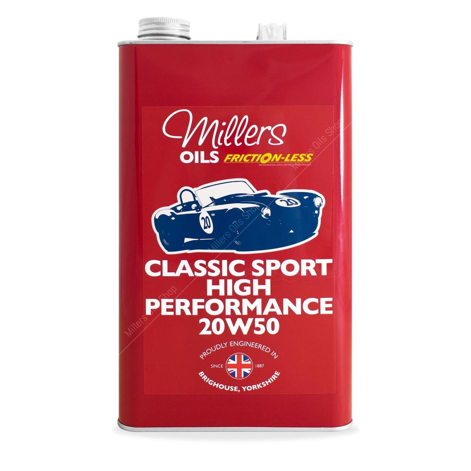 Classic Sport High Performance 20w50 5 liter verpakking - Berry Smink British Car Parts
