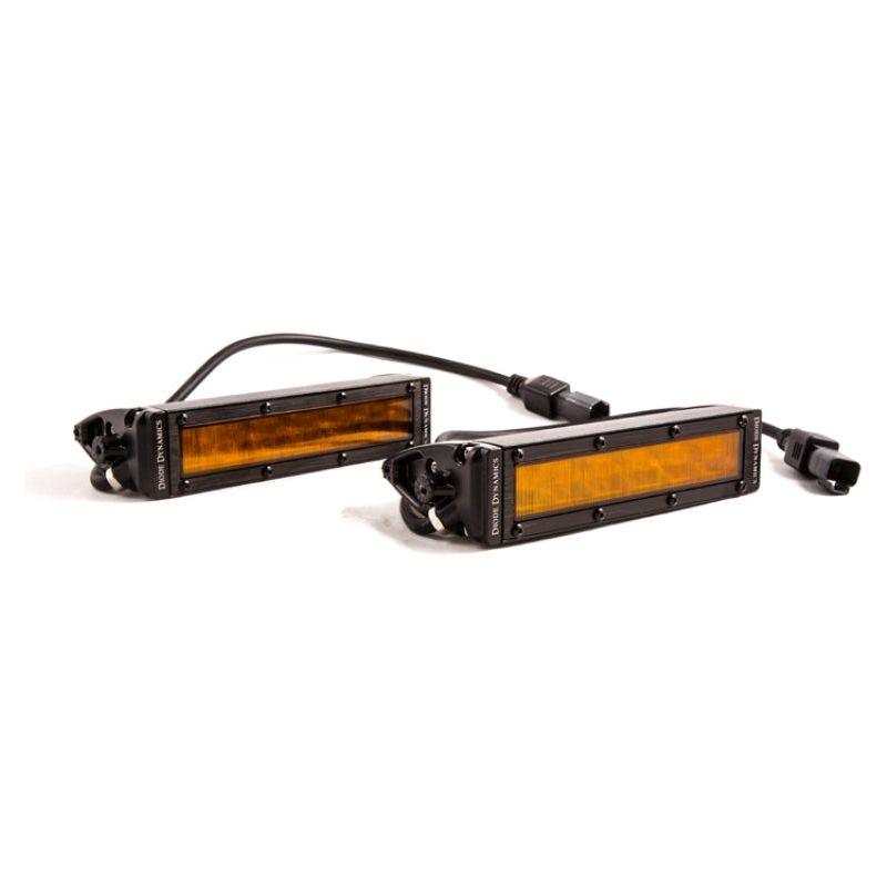Diode Dynamics 6 In LED Light Bar Single Row Straight SS6 - Amber Wide Light Bar (Pair) - Berry Smink British Car Parts