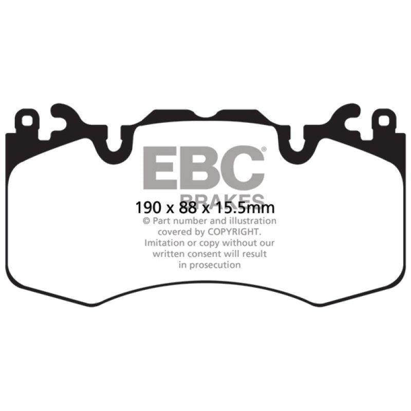 EBC 13+ Land Rover Range Rover 3.0 Supercharged Extra Duty Front Brake Pads - Berry Smink British Car Parts