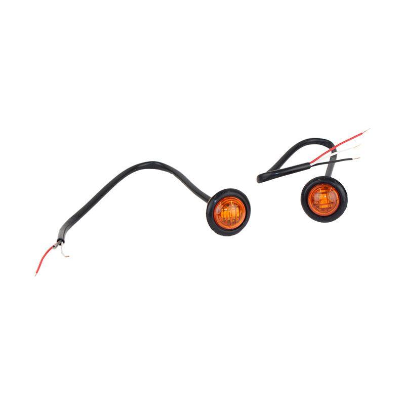 Fishbone Offroad Amber LEDs 3/4In Pair - Berry Smink British Car Parts