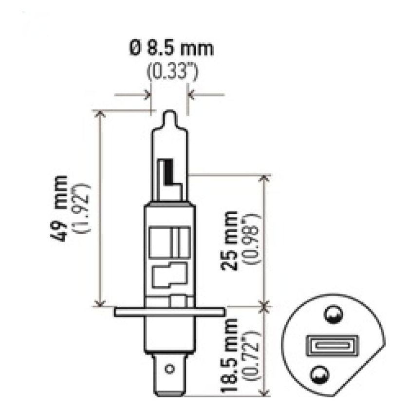 Hella Optilux H1 100W XB Extreme White Bulbs (Pair) - Berry Smink British Car Parts