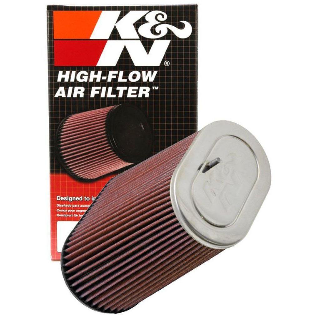 K&N Universal Air Filter 3.125in Flange ID x 5in Base O/S Width x 4in Top O/S Width x 9in H - SMINKpower.eu