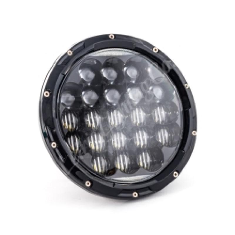 Letric Lighting 7in Led Aggressive Headlght Blk - Berry Smink British Car Parts