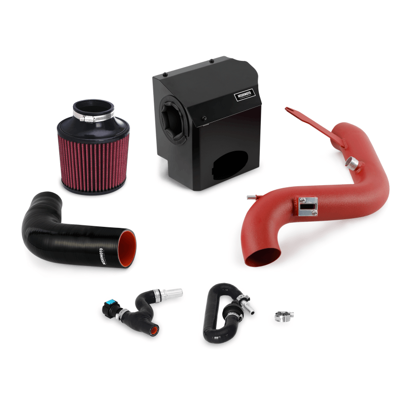 Mishimoto 2016 Ford Fiesta ST 1.6L Performance Air Intake Kit - Wrinkle Red - Berry Smink British Car Parts