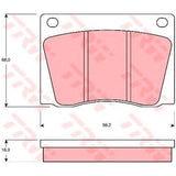 Remblokset P6b Voor Berry Smink British Car Parts