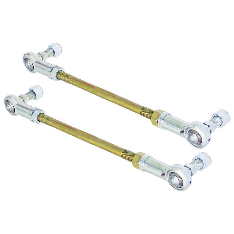 RockJock Adjustable Sway Bar End Link Kit 10 1/2in Long Rods w/ Heims and Jam Nuts pair - Berry Smink British Car Parts