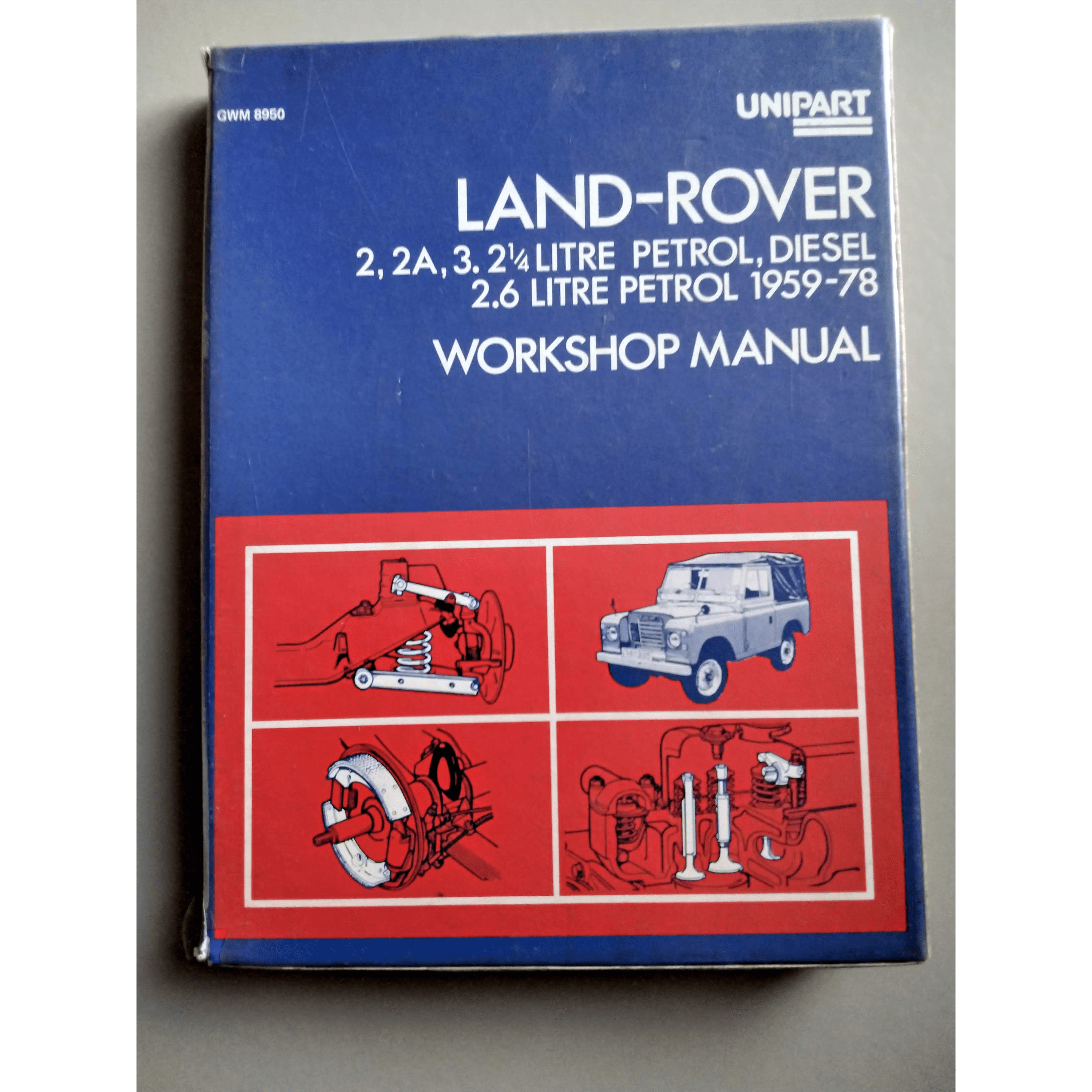 Unipart Workshopmanual Landrover 2/2a/3 2.6 petrol/2.25 diesel - Berry Smink British Car Parts