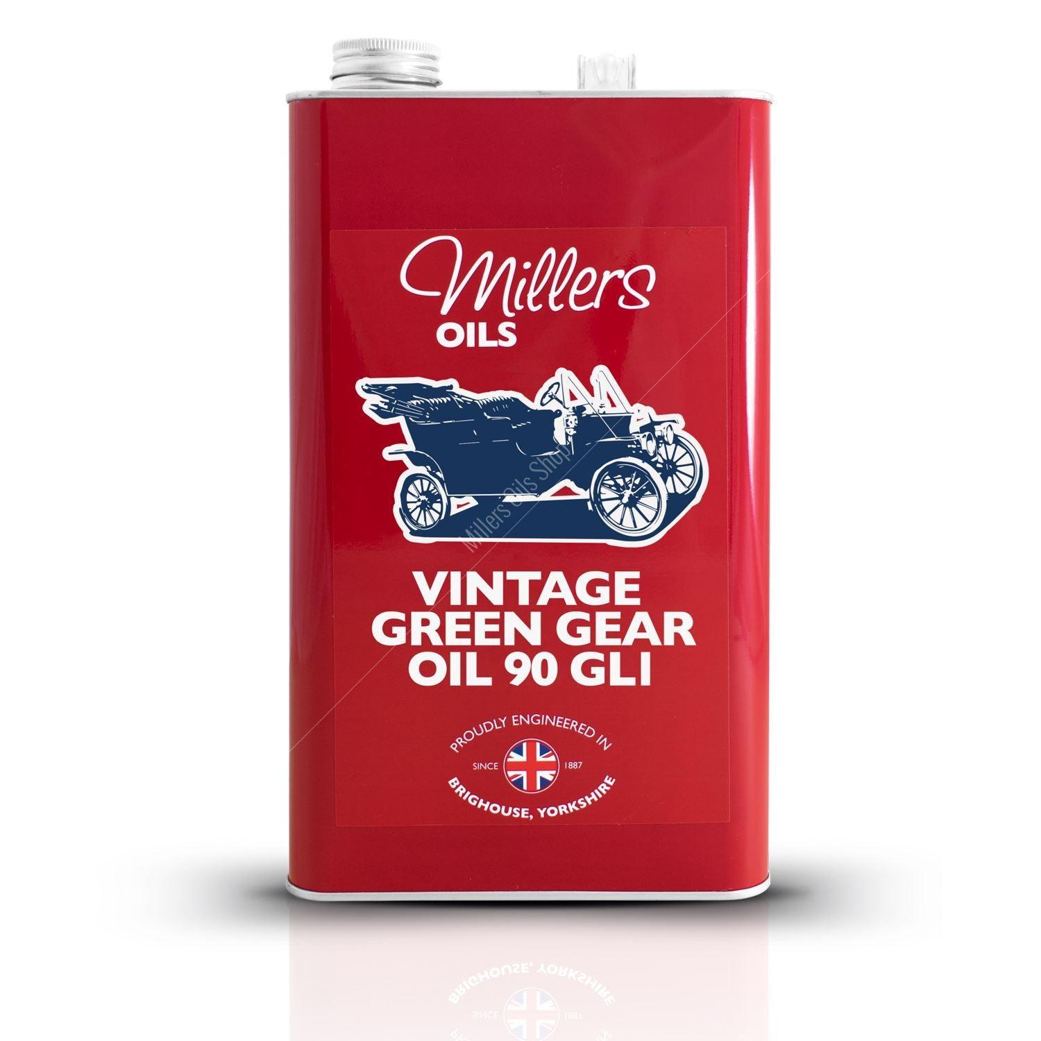 Vintage Green Gear Oil 90 GL1 1 liter verpakking - Berry Smink British Car Parts