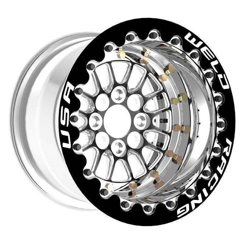 Weld Tuner Import Drag 13x10 / 4x100mm BP / 5in. BS Black Wheel CTR Single Beadlock - Berry Smink British Car Parts