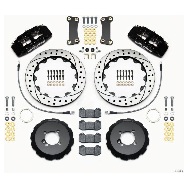 Wilwood Dynapro 6 Front Hat Kit 12.88in Drilled 2002-Up Mini Cooper w/ Lines - Berry Smink British Car Parts